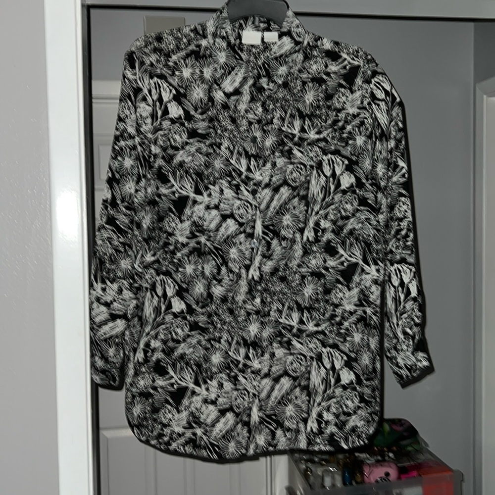 Studio C button-down, long-sleeve blouse, sz 18:20